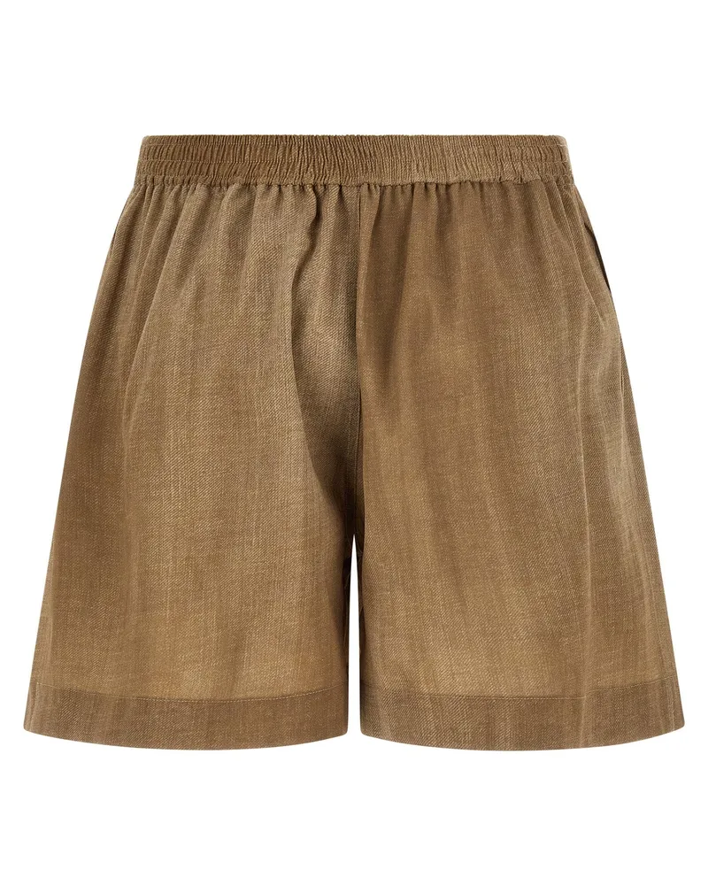Ermanno Scervino Marocain Shorts — Sand Sand
