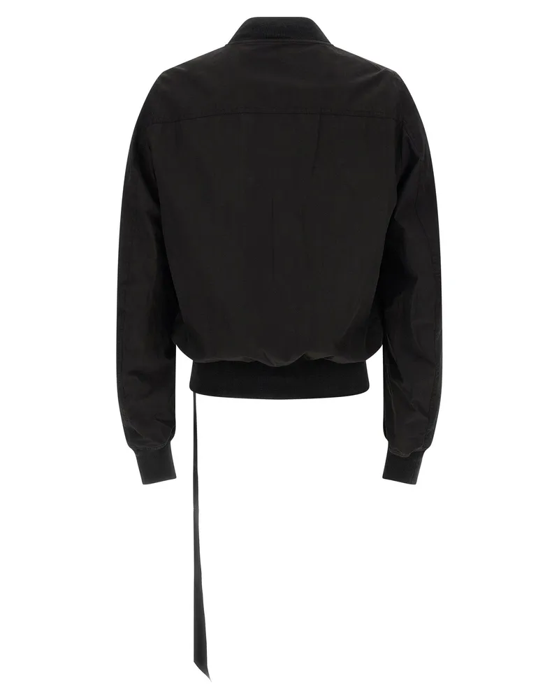 DRKSHDW by Rick Owens Bauhaus Flight Jacket — Black Black