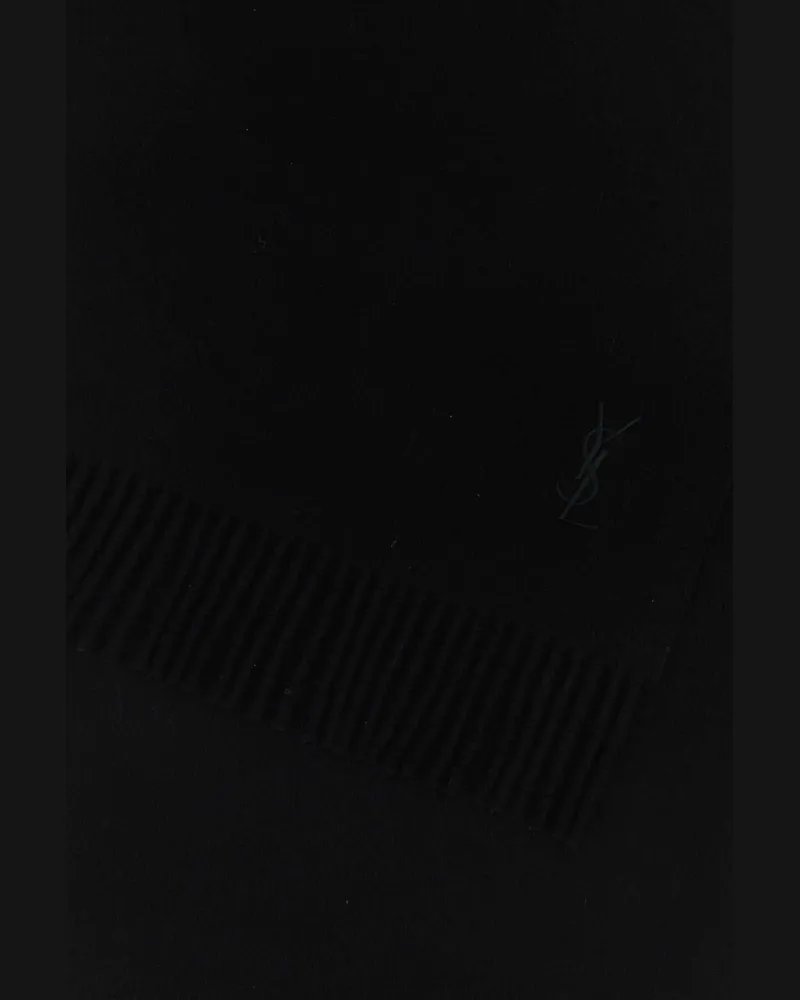 Saint Laurent Cassandre Scarf — Black Black