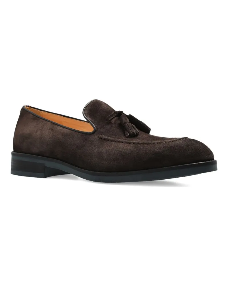 Paul Smith Tasselled Suede Loafer — Brown Brown