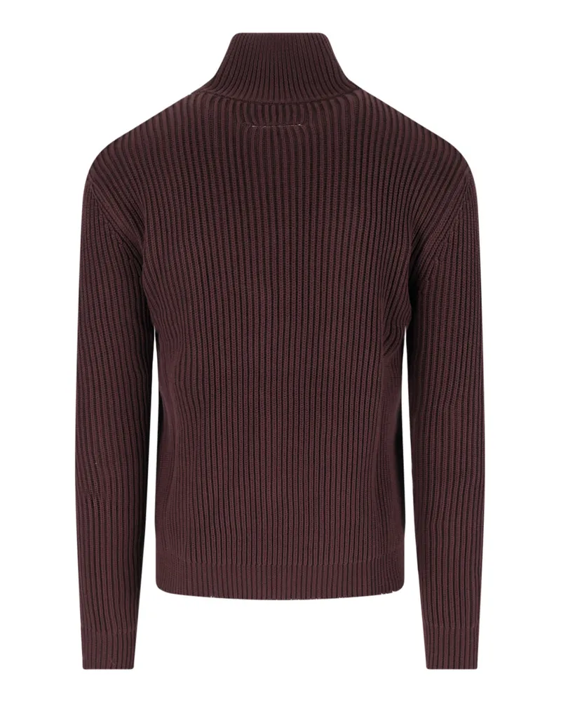 Maison Margiela Men's Sweaters Brown Cotton Brown