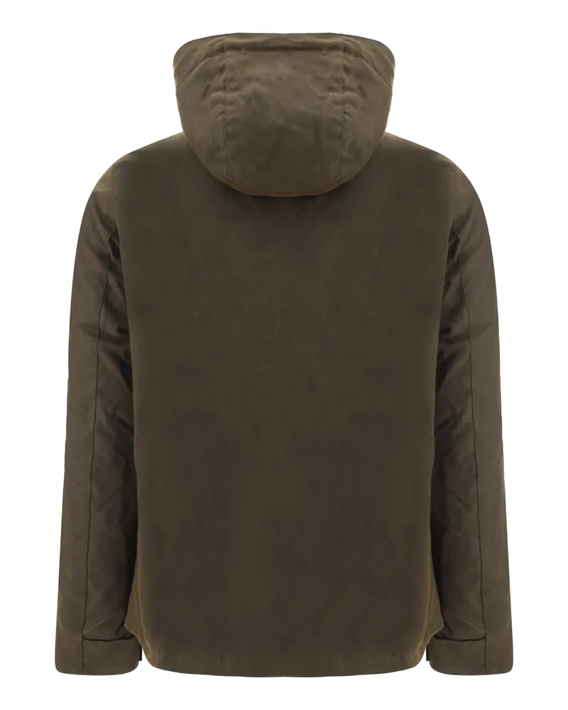 Barbour Men's Hooded Cotton Jacket Olive Olive