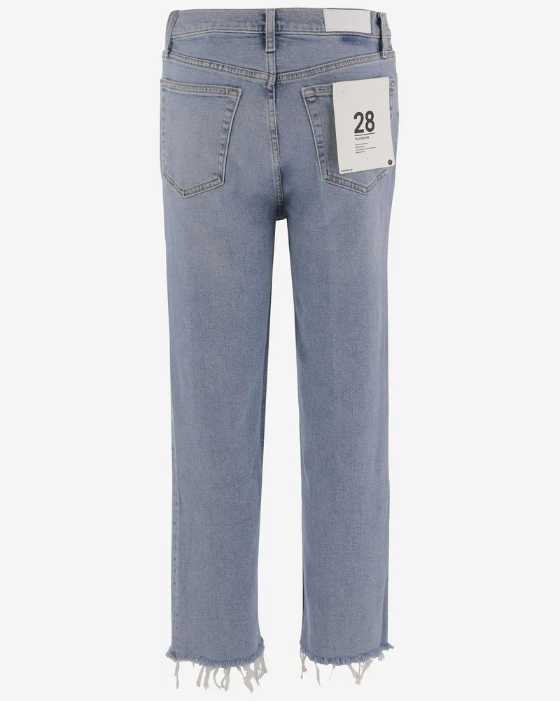 RE/DONE Women's Jeans Stretch Cotton Light Denim Blue