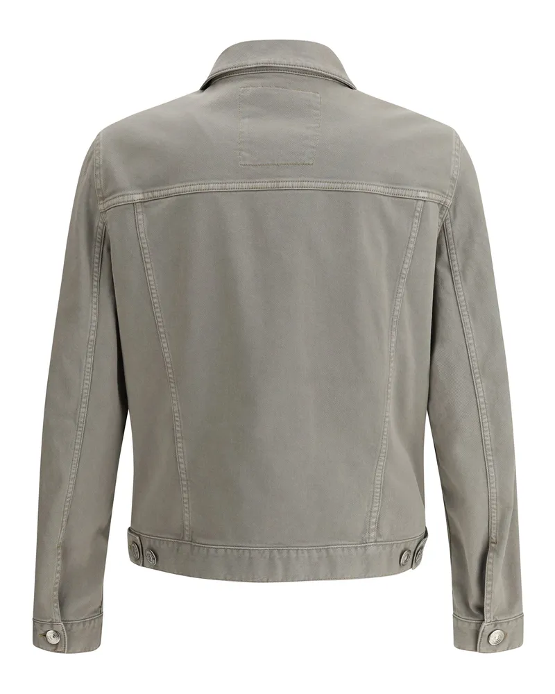 Brunello Cucinelli Men's Denim Jacket Recupero Capi Cotton Gray