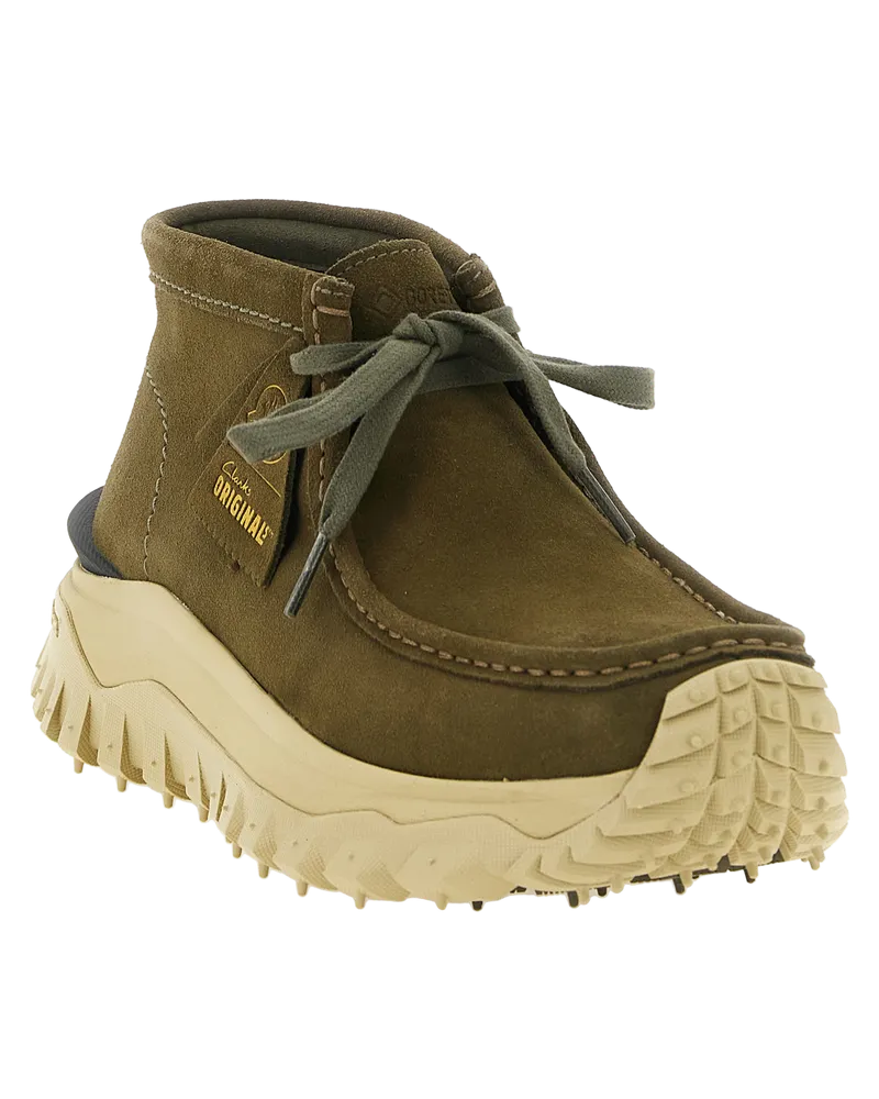 Moncler Trailgrip Wallabee Boot — Green Green