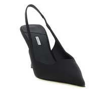 Women's Black Viscose High Heel Pumps
