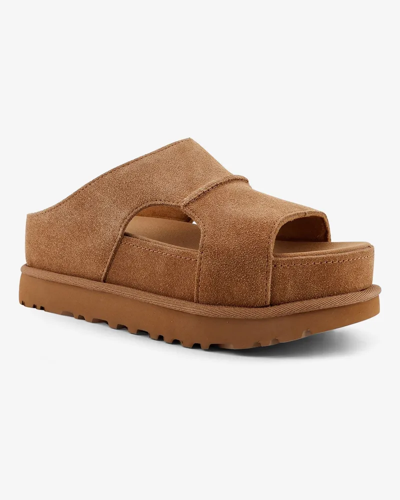 UGG Women's Sandals Goldenstar Suede Brown Brown