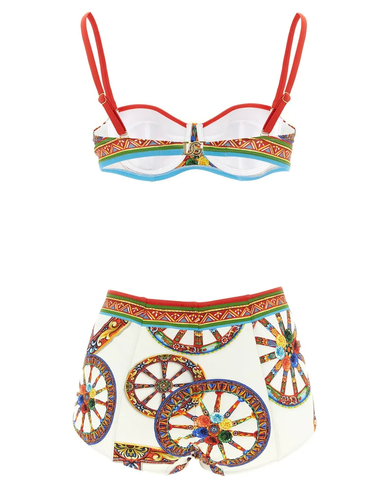 Dolce & Gabbana Sicilian Carretto Bikini — Multicolor Multicolor
