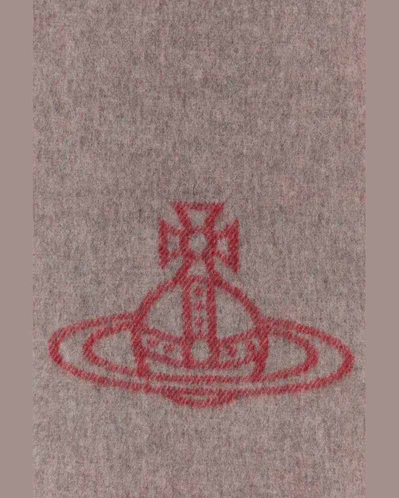 Vivienne Westwood Women's Grey Wool Scarf Aw26grey Exterior: Sciarpe E Foulard Scarfs Gray