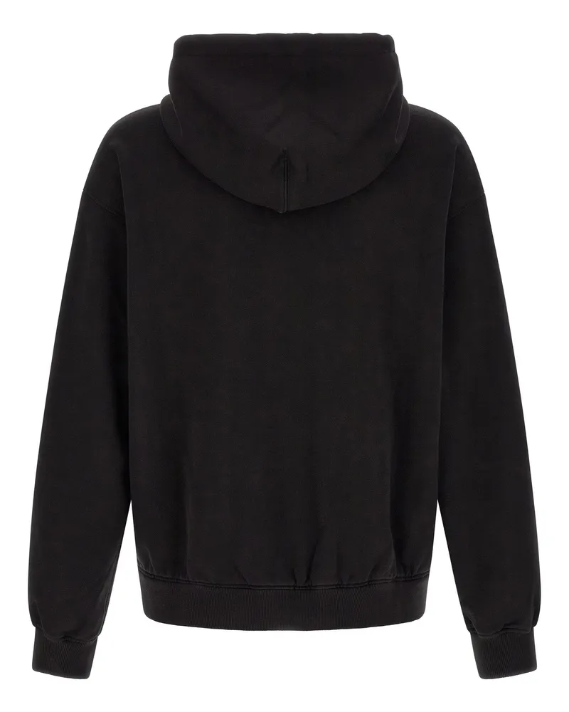 Dolce & Gabbana Logo-Embroidered Hoodie — Black Black