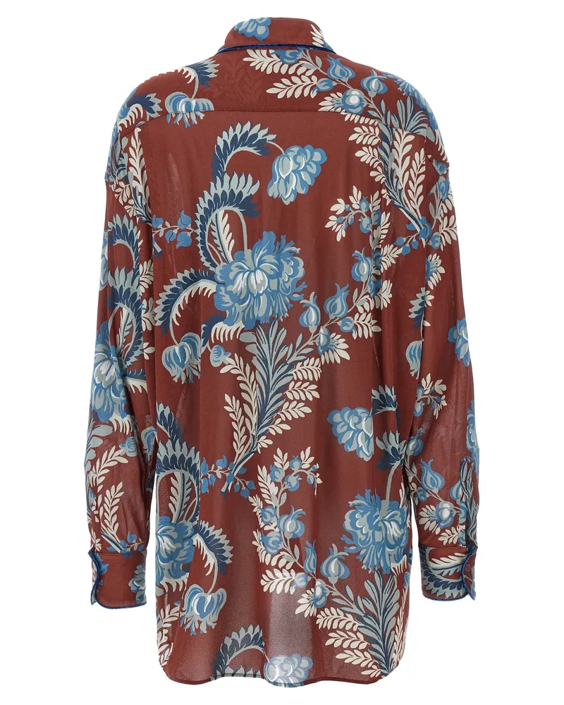Etro Women's Multicolor Viscose Blouse Brown