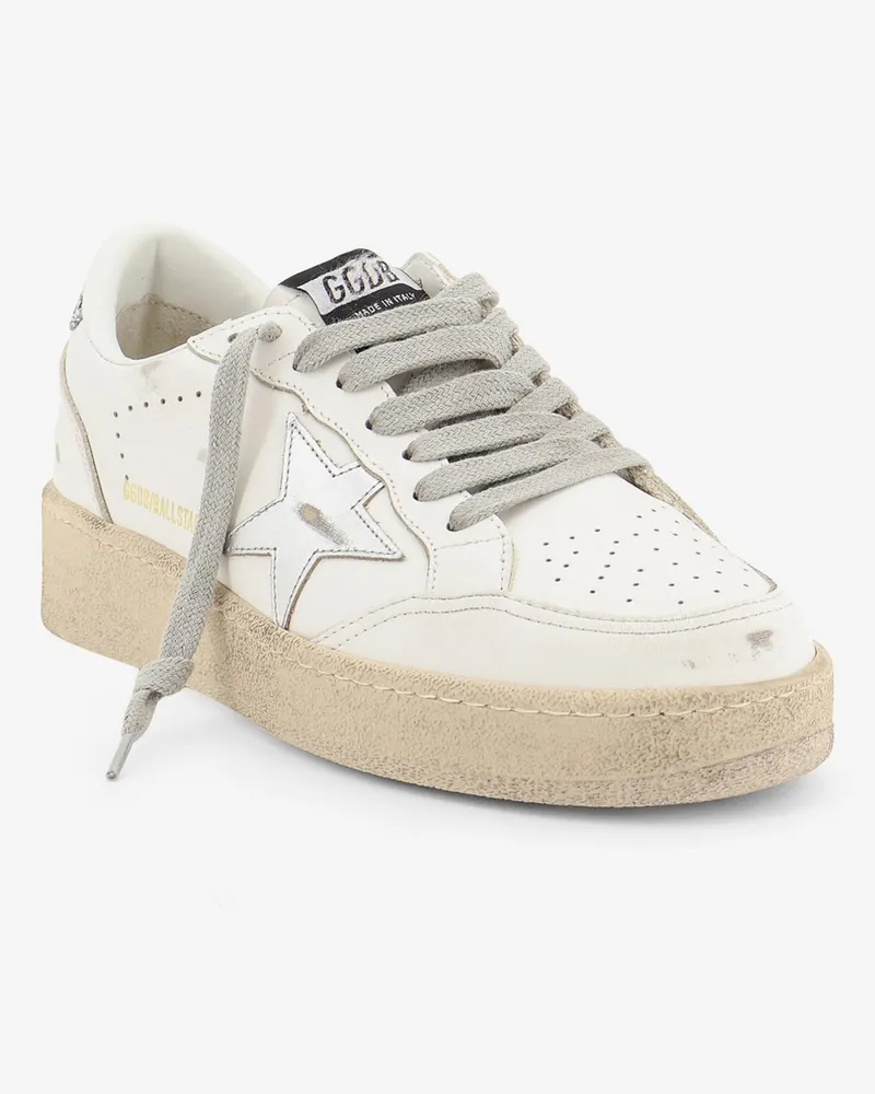 Golden Goose Women's Sneakers Ballstar Leather White Trainers White
