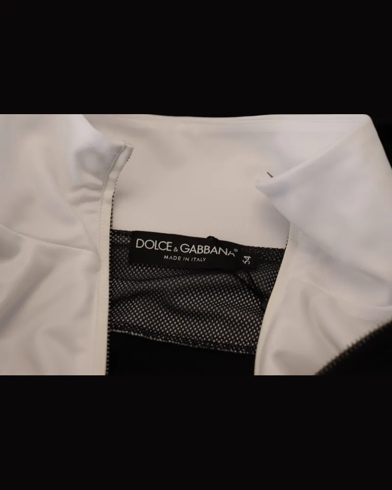 Dolce & Gabbana Men's Black Polyester Hooded Full Zip Jacket Clothing Black