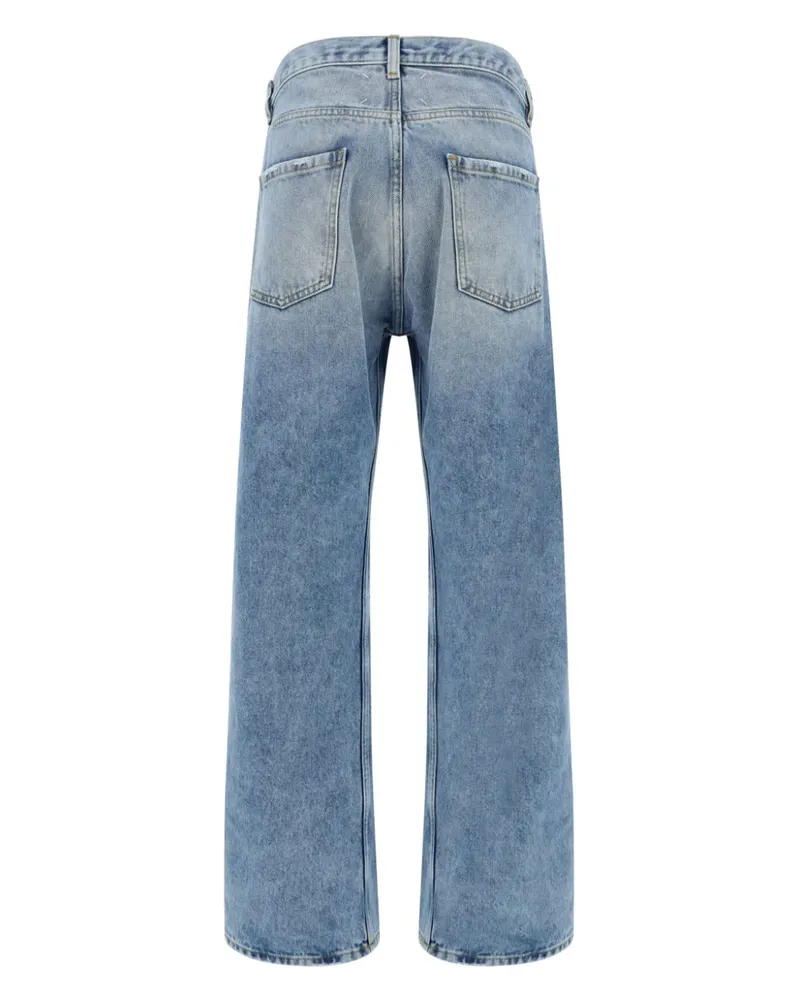 Maison Margiela Five-Pocket Stone-Washed Jeans — Blue Blue