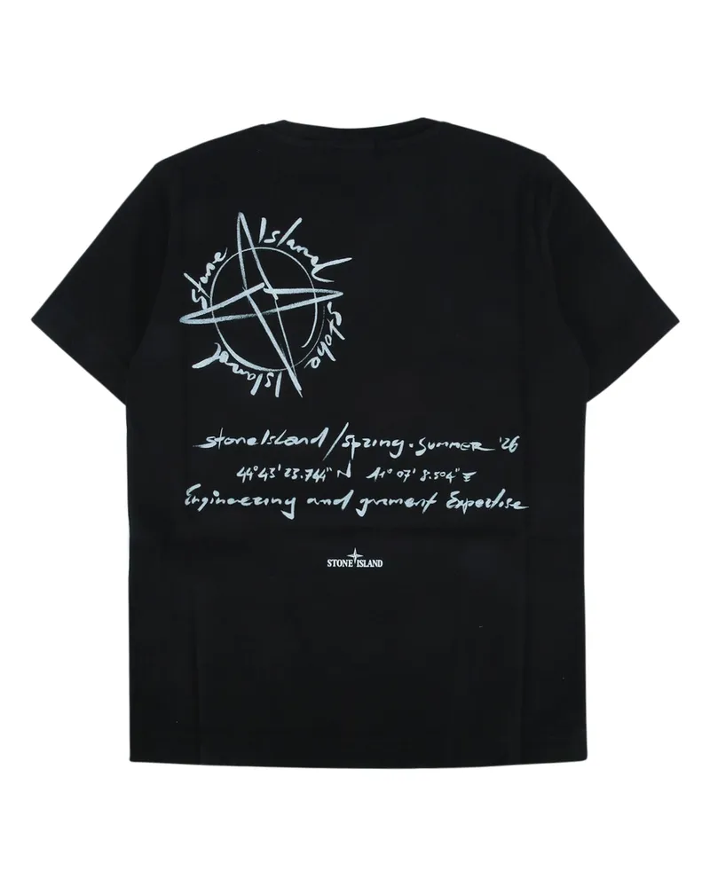 Stone Island Boys' Ss T-Shirt Black Cotton Black