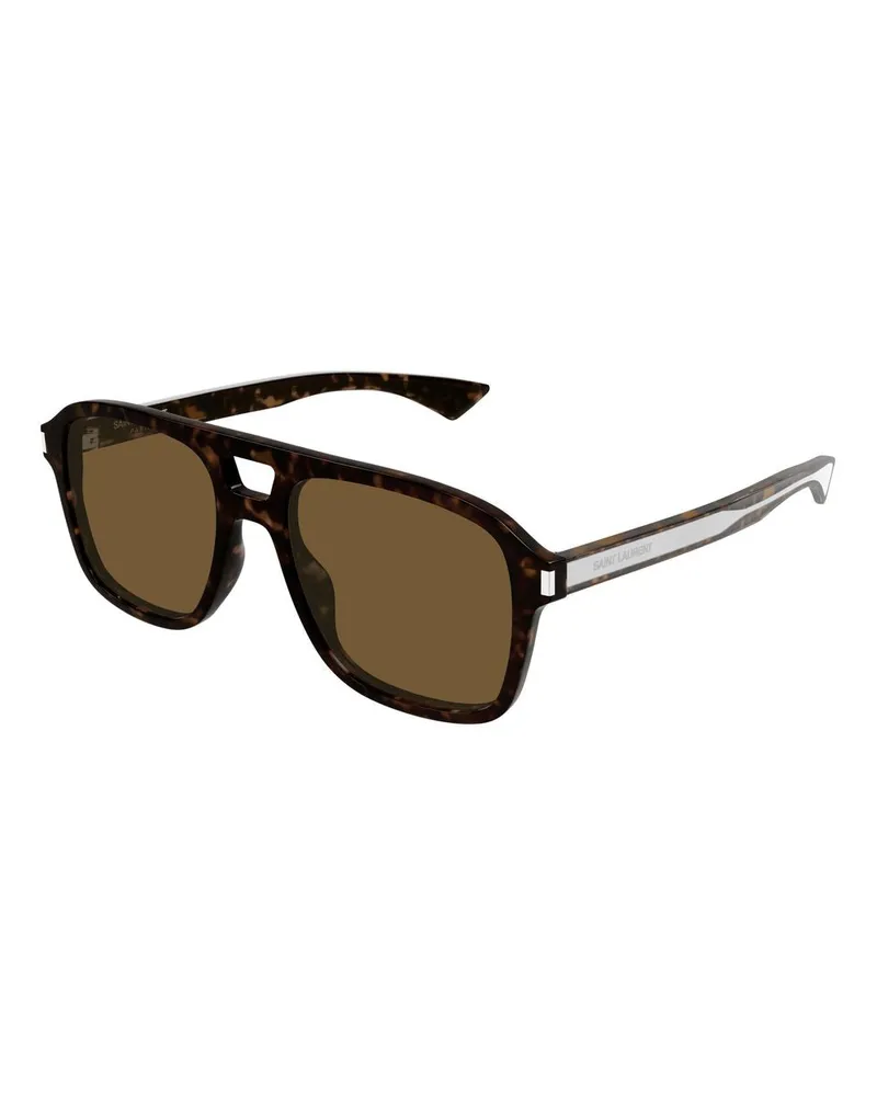 Saint Laurent Unisex Sunglasses Havana-Brown Recycled Acetate Havana