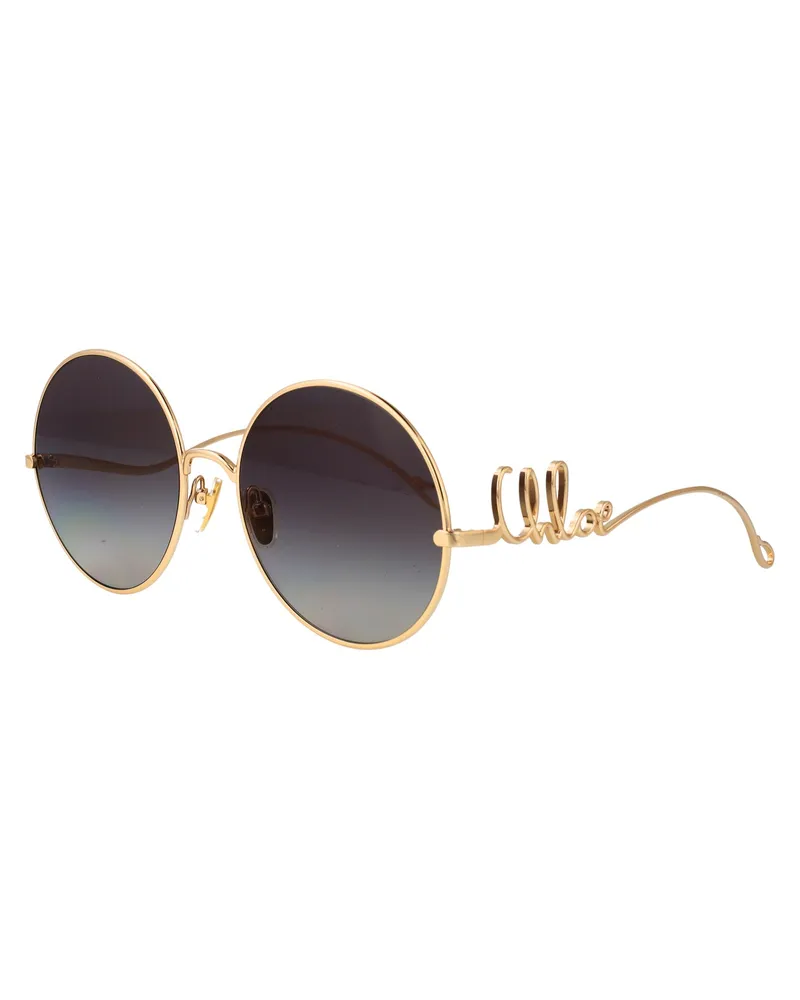 Chloé Women's Sunglasses Ch0329s Gold-Grey Gold-Gold-Grey Metal Gold/gold/grey Gold