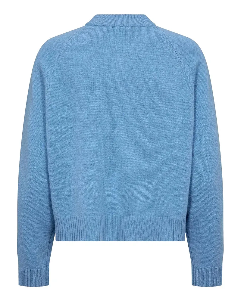Weekend Max Mara Cashmere V-Neck Sweater — Blue Blue