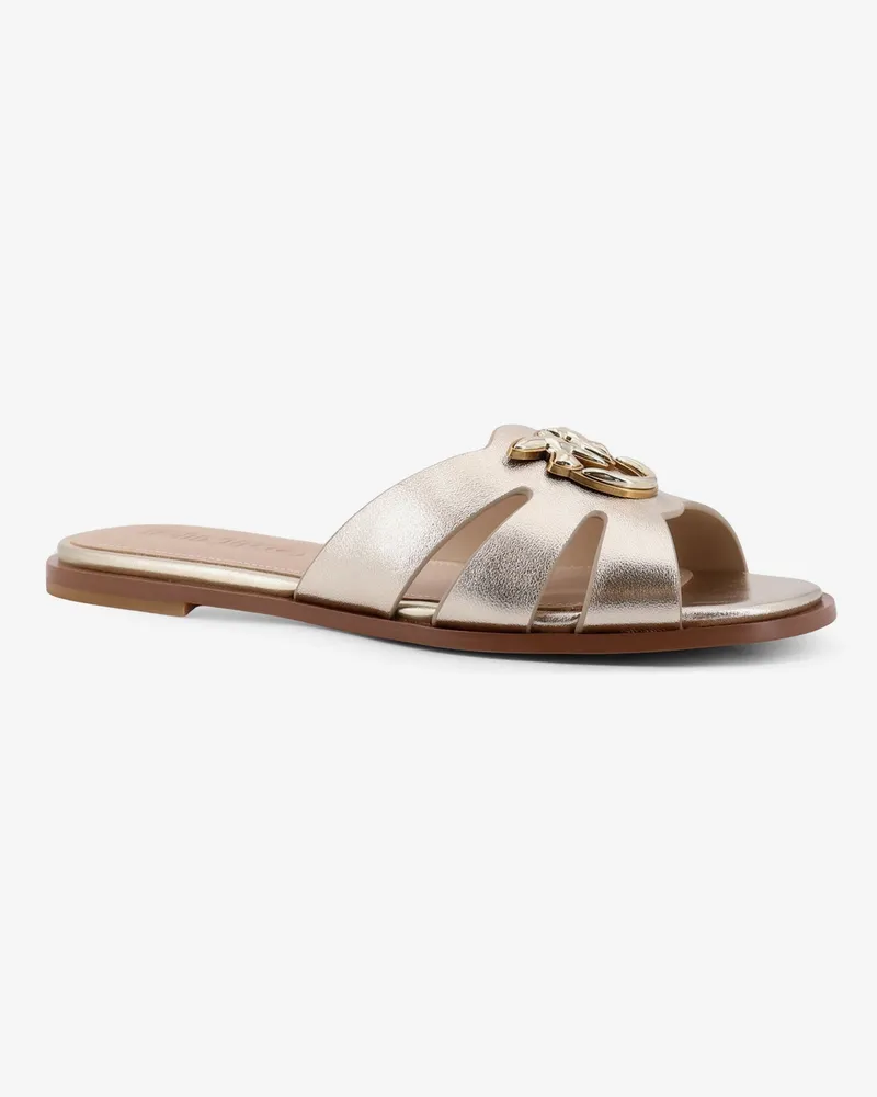 Pinko Women's Sandals Milly Gold Leather Gold