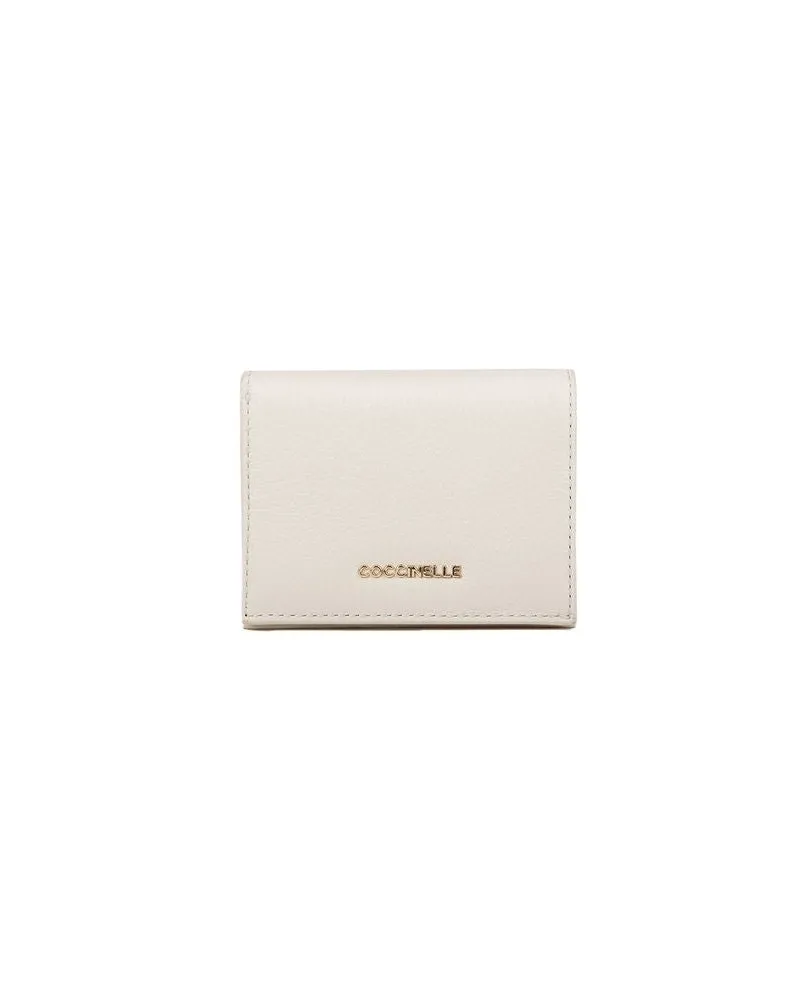 Coccinelle Women's Wallet Lambskin White Cowhide Bags White