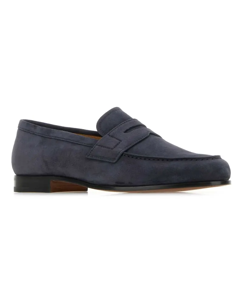 Church's Men's Navy Blue Leather Heswall Loafers Mocassini Navy