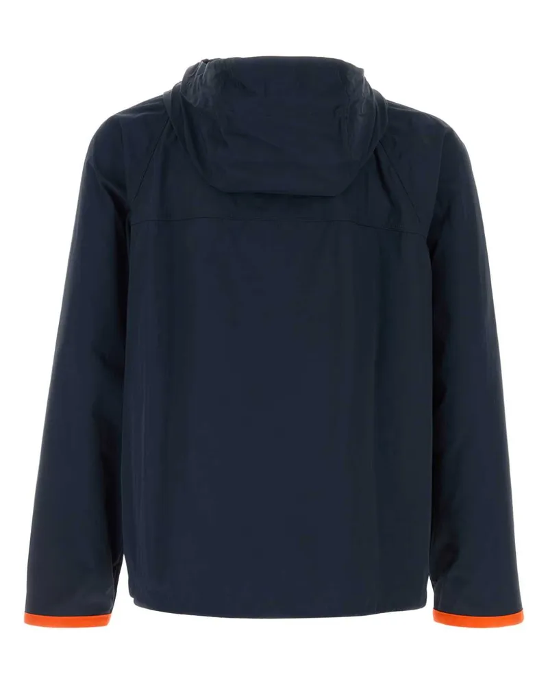 Fay Men's Navy Blue Nylon Windbreaker Blunavy Exterior: Giubbini Navy