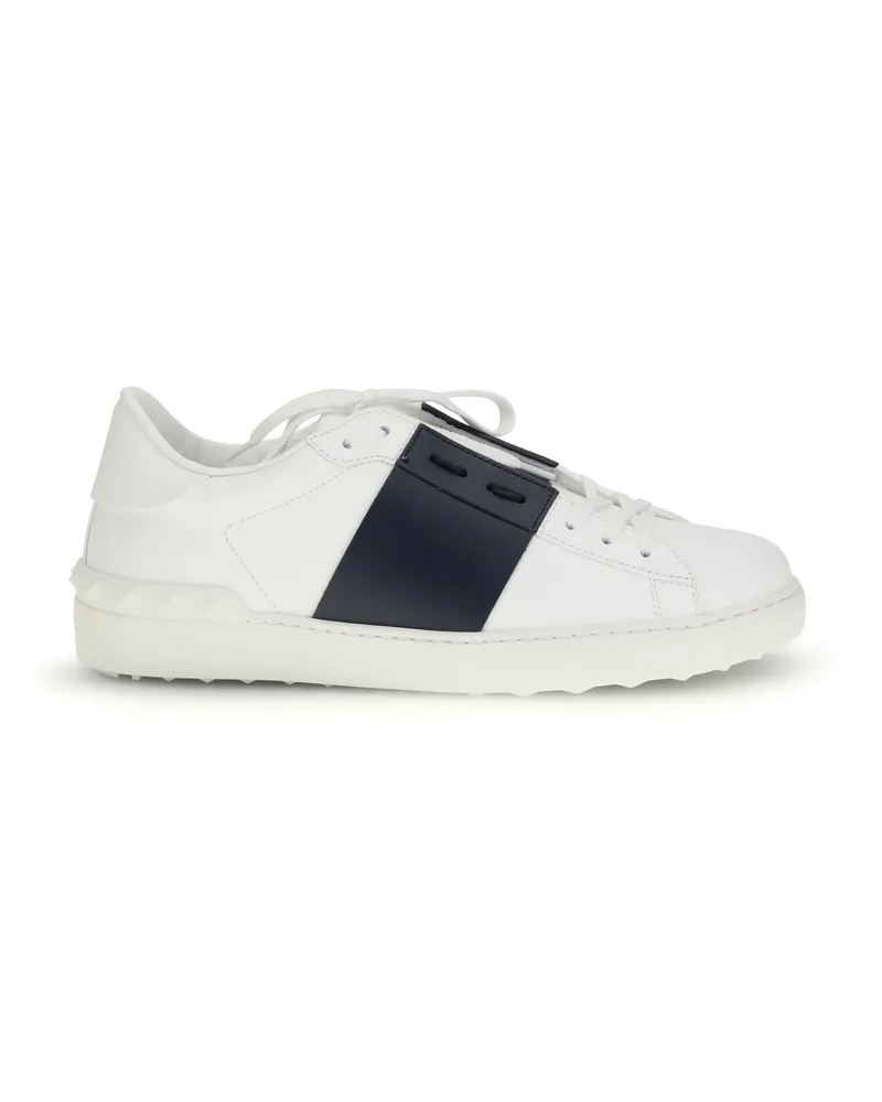Valentino Garavani Men's Sneakers Open White-Navy White-Navy-White Trainers White/navy/white 