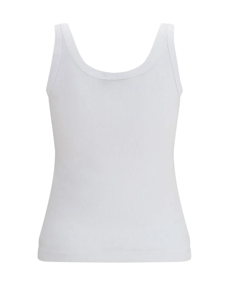 Dolce & Gabbana Women's White Cotton Tank Tops White