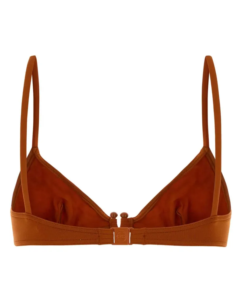 Eres Women's Orange Stretch Nylon Stylish Bikini Top Rouille Exterior: Elastane Costumi Da Bagno Swimwear Orange
