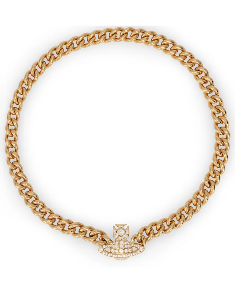 Vivienne Westwood Women's Necklace With Orb Pendant Gold Brass Necklaces Gold