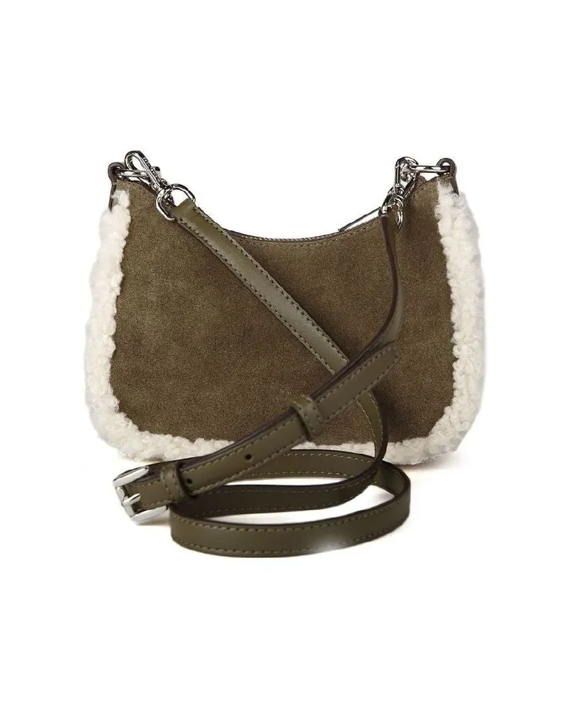 Michael Kors Women's Crossbody Bag Olive Suede Crossbody-bags Olive