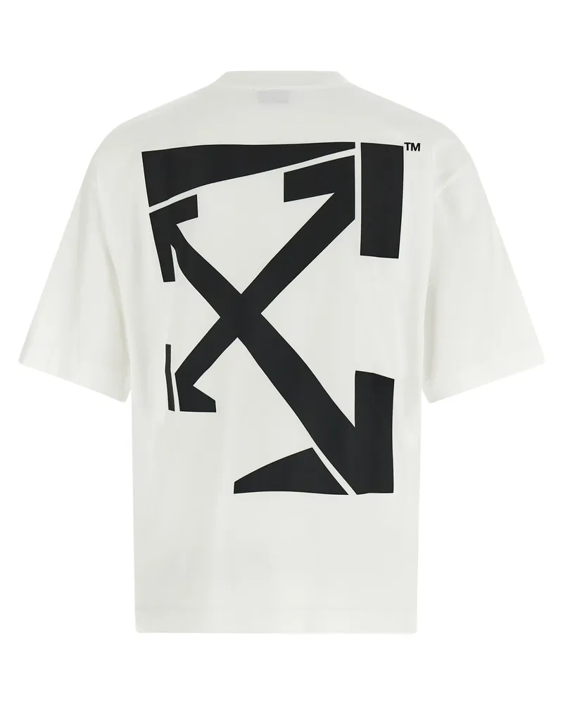 OFF-WHITE Men Bicolor Cotton Sportswear Clothing White