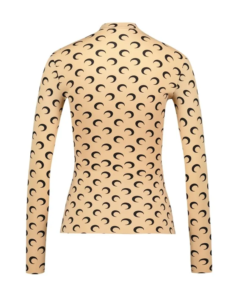 Marine Serre Moon T-Shirt — Beige Beige