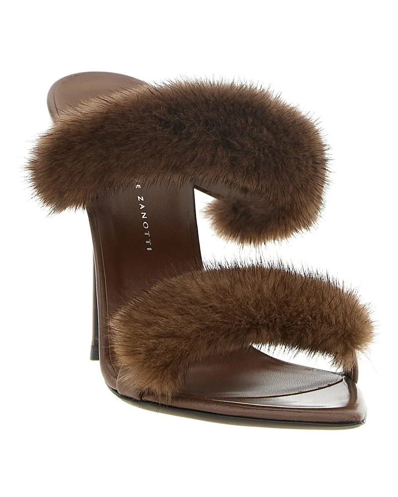 Giuseppe Zanotti Intriigo Heel Sandal — Brown Brown