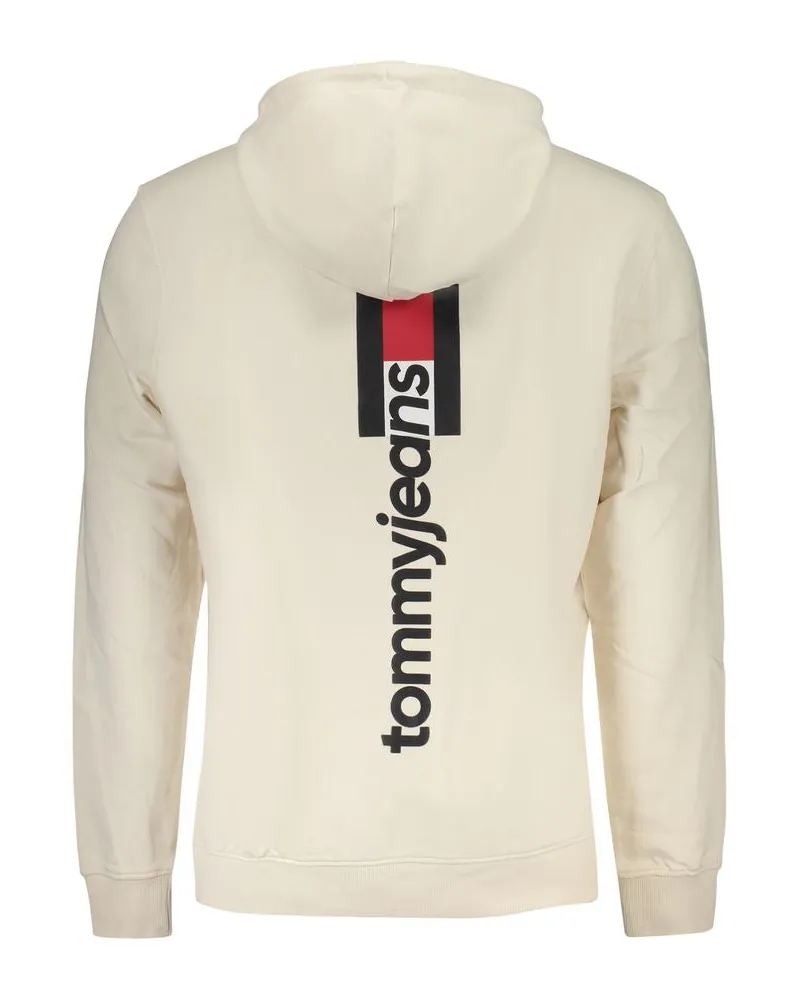 Tommy Hilfiger Logo Cotton Hoodie — White White