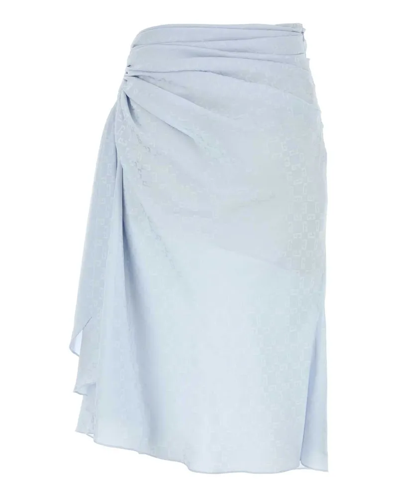 Givenchy Women's Pastel Light Blue Silk Skirt Paleblue Exterior: Lining: Gonne Blue