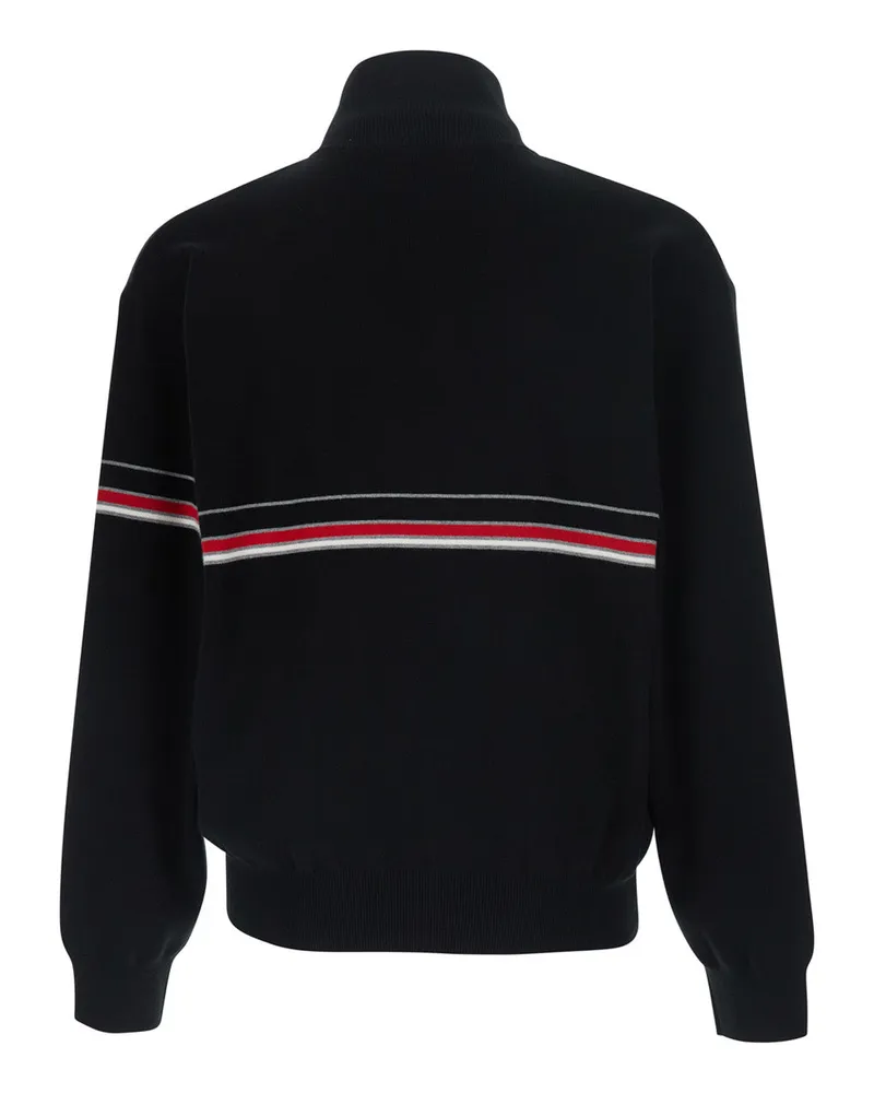 Versace Men's Turtleneck Sweater Black Cotton Tops Top Black
