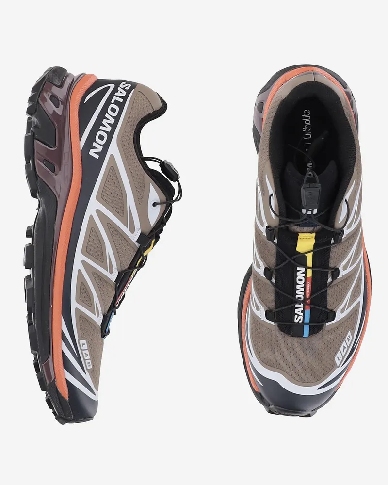 Salomon Unisex Sneakers Xt-6 Brown Trainers Brown