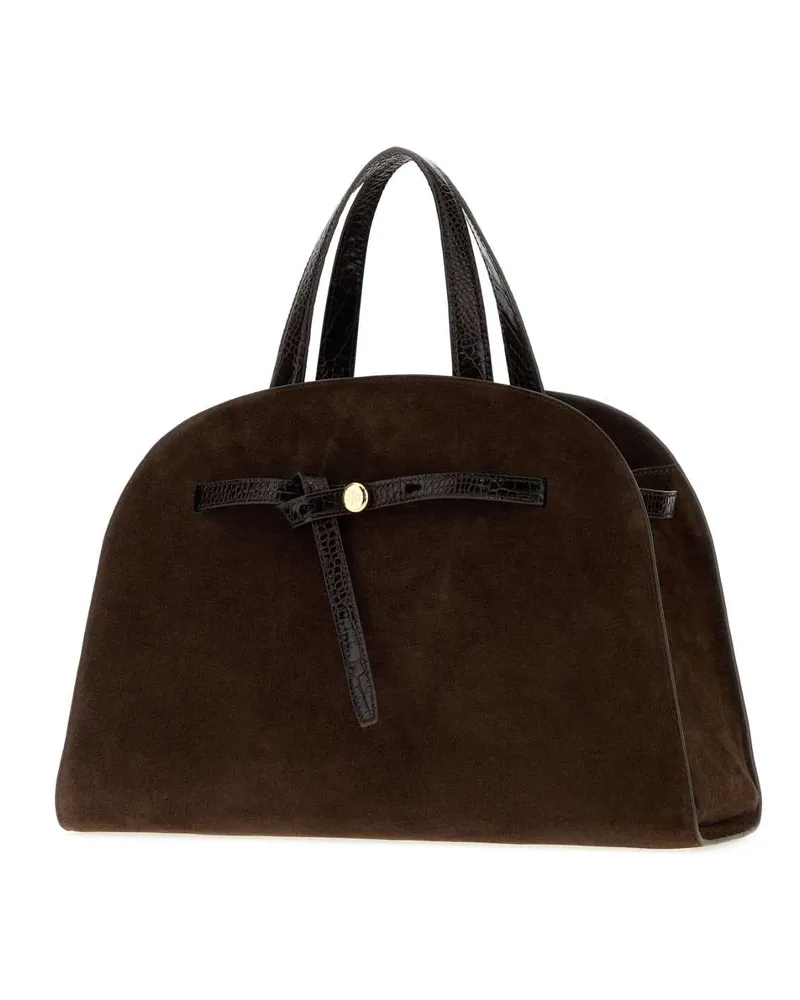 Tory Burch Women's Brown Suede Romy Handbag Darkcocoa Borse A Mano Bag Brown