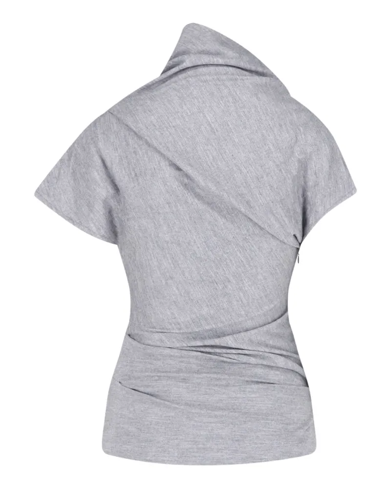 Entire Studios Men's Top Grey Wool Gray