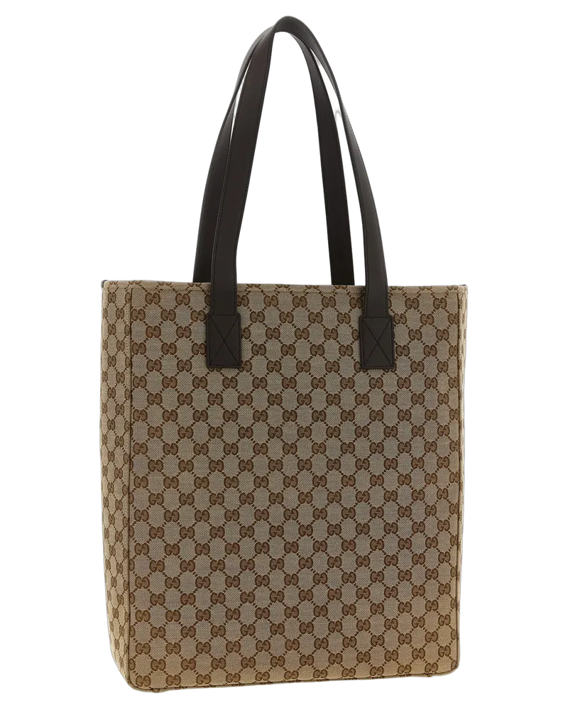Gucci Men's Brown Polyester Shoulder Bag Brown