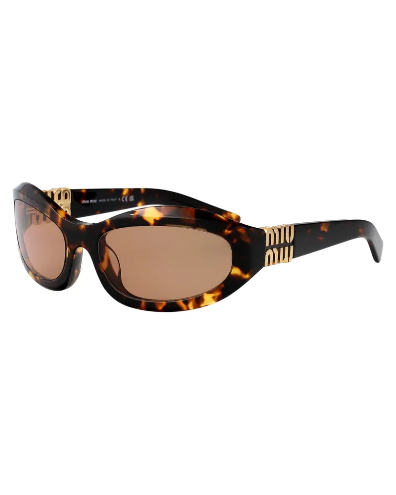 Miu Miu Women's Sunglasses Havana Honey Acetate Brown