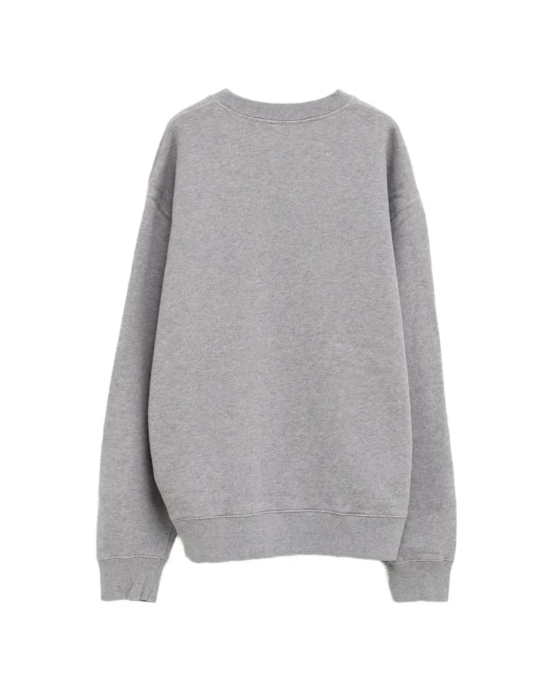 J.W.Anderson Anchor-Embroidered Cotton Sweatshirt — Gray Gray