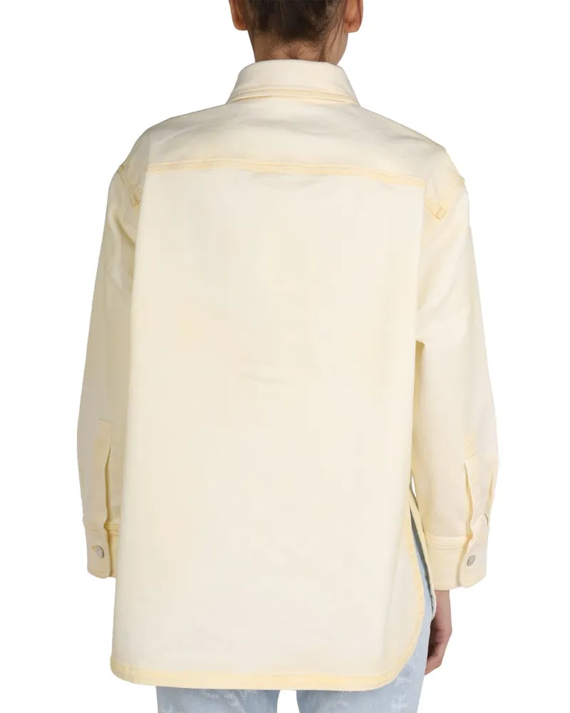 Stella McCartney Cotton Denim Shirt Jacket — Yellow Yellow