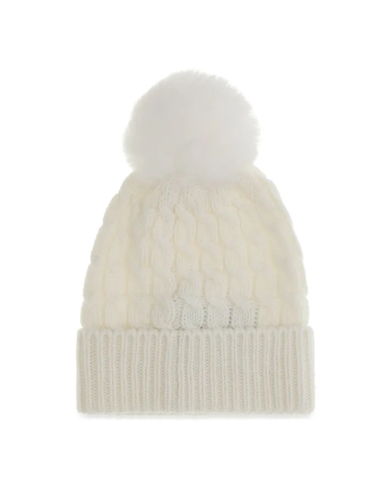Moncler MOL20983B000010402A002BB Beanie — White White