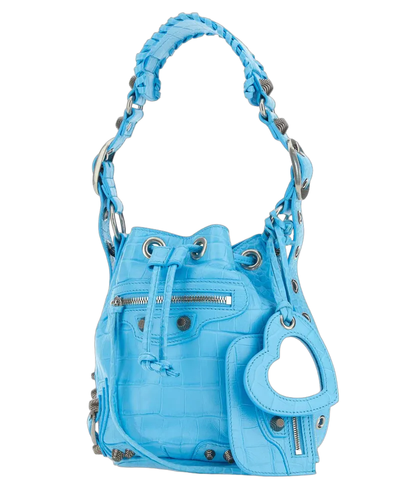 Balenciaga Skyblue Borse A Secchiello Bag Blue