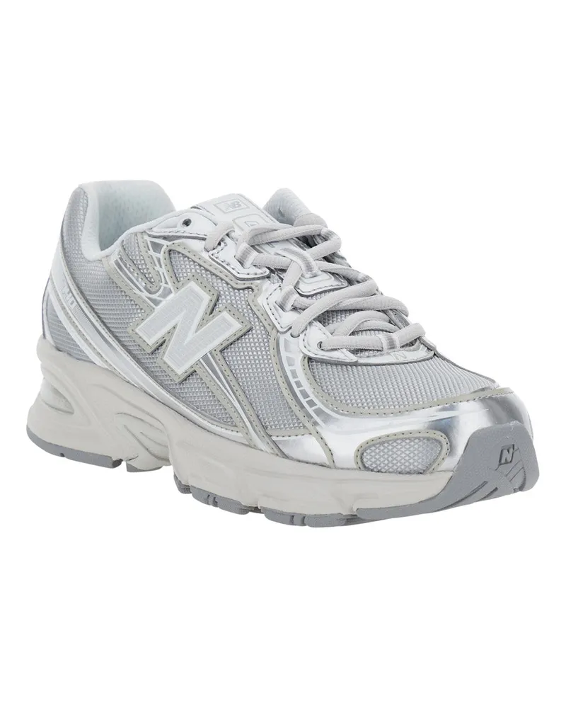 New Balance Unisex Sneakers 740 Metallic Synthetic-Mesh Trainers Synthetic/mesh Silver