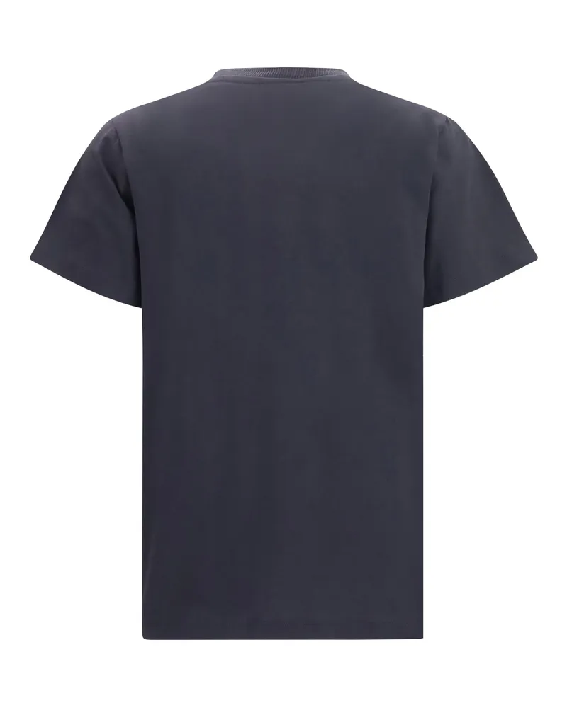 Ganni Women Crewneck T-Shirt Phantom Cotton T-Shirts And Polos Black