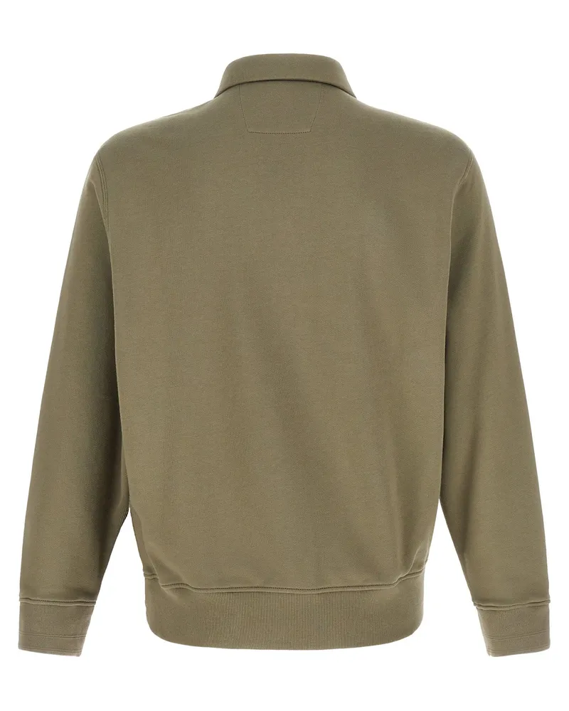 C.P. Company Cotton Fleece Sweatshirt — Olive Olive