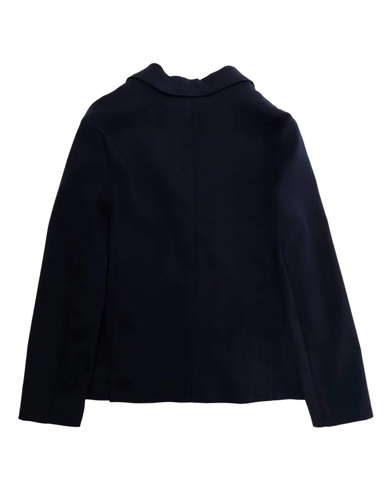 Emporio Armani Boys' Blazer Blue Cotton-Viscose Blazers Jacket Navy